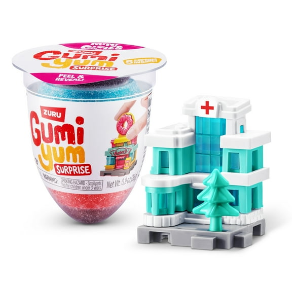 ZURU Gumi Yum Surprise Mini Cities Unboxing Toy, Fruit Flavor Candy Egg, Collectible Toy for Girls Boys +3 years