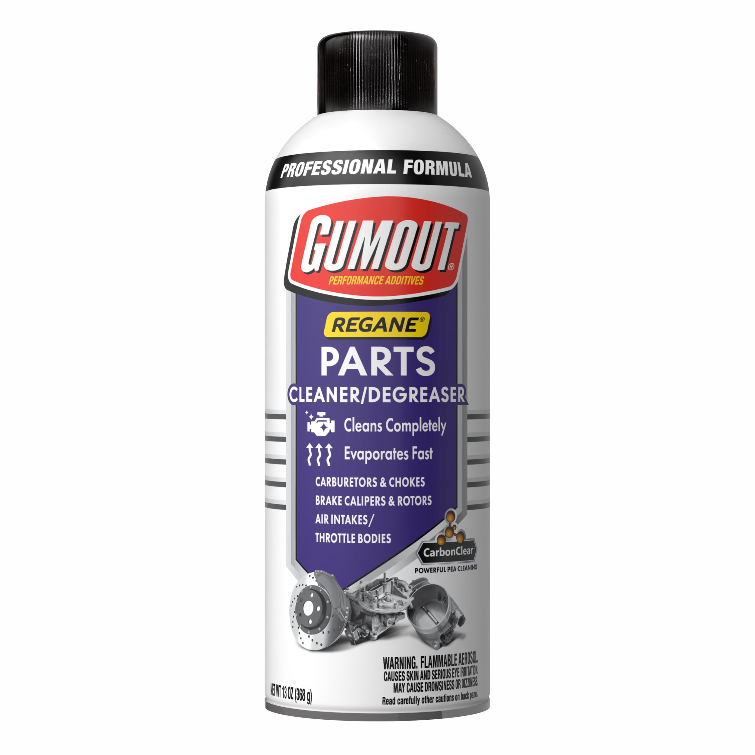 Gumout Regane Parts Cleaner and Degreaser for Cars, Trucks, and Motorcycles, 13 oz