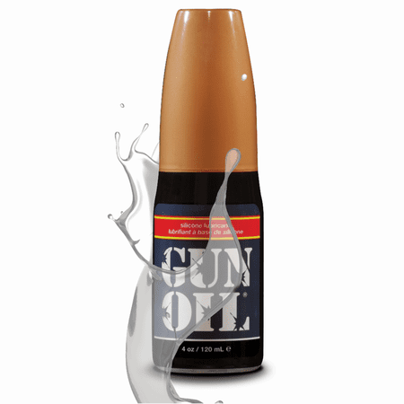 GUN OIL Silicone Lube - Premium Silicone Based Personal Lubricant - 4oz Bottle - Long Lasting - DISCREET!