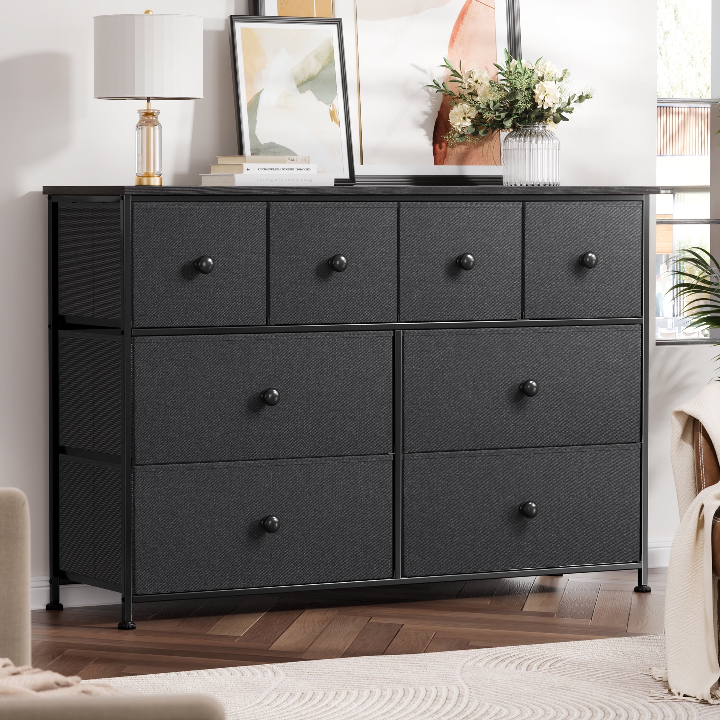 8 drawer chest of drawers grey discount