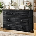 thumbnail image 1 of GUNAITO 8 Drawer Dresser for Bedroom Chest of Drawers Fabric Storage Bin,Deke Black, 1 of 9