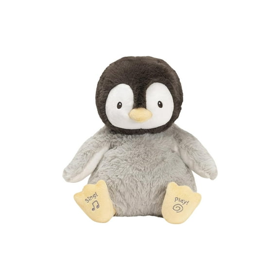 GUND Baby Animated Kissy The Penguin Stuffed Animal Plush, Black/White/Grey, 12"