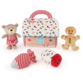 thumbnail image 1 of GUND Baby Play Soft Collection, My First Gingerbread House 5-Piece Playset with Rattle, Squeaker and Crinkle Plush Toys, Sensory Toy for Babies, 7.5, 1 of 9