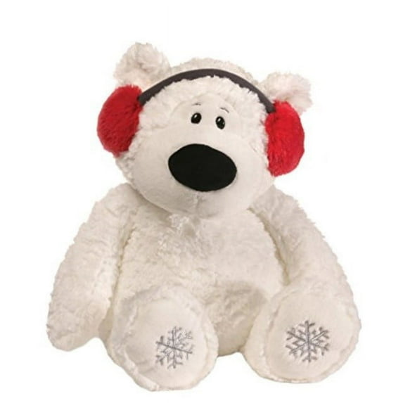 GUND Blizzard Teddy Bear Holiday Stuffed Animal Plush, White, 16\"