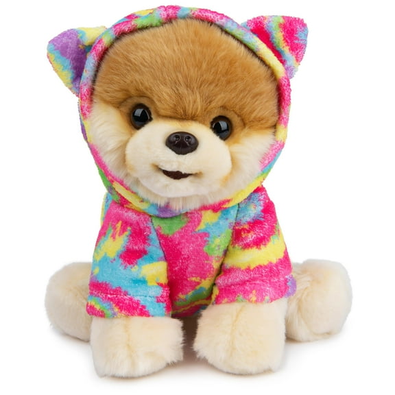 GUND Boo, The Worlds Cutest Dog with Rainbow Hoodie Plush Pomeranian Stuffed Animal for Ages 1 and Up, 9