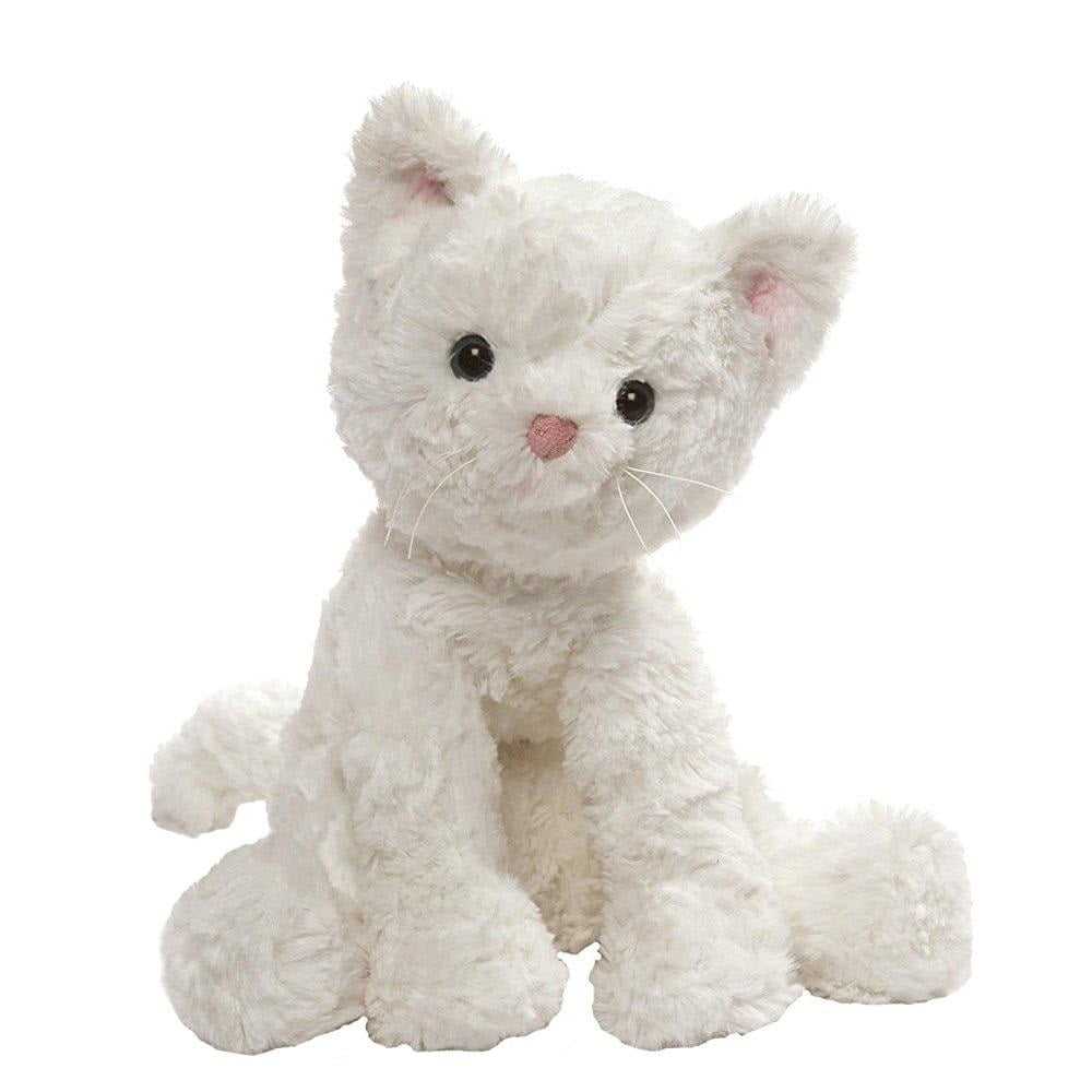 Fluffy white store cat toy