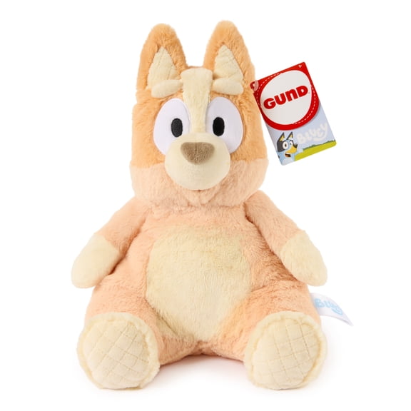 GUND Official Bingo Oh So Snuggly Plush, Bluey Plushies, Stuffed Animal Sensory Toy for Babies and Toddlers, Orange, 12.5