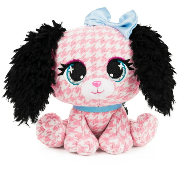 GUND P.Lushes Designer Fashion Pets Cala Bassethound Dog Premium Stuffed Animal Soft Plush, Pink and Black, 6”