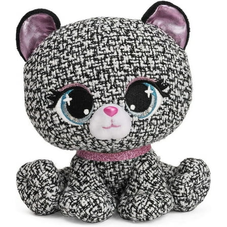 GUND P.Lushes Designer Fashion Pets Khloe OBearci Teddy Bear Premium Stuffed Animal, Black and White, 6