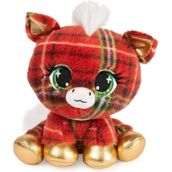 GUND P.Lushes Designer Fashion Pets Tara McNeigh Special Edition Horse Stuffed Animal, Red/Gold, 6