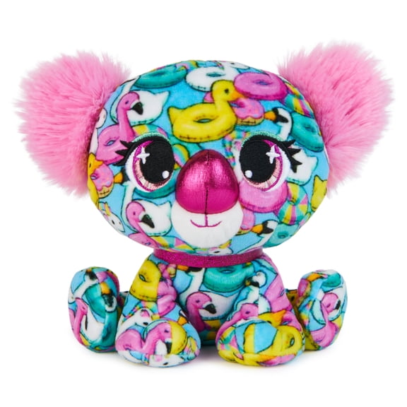 P.Lushes Designer Fashion Pets Angie Springs Premium Koala Stuffed Animal, Pink and Blue, 6