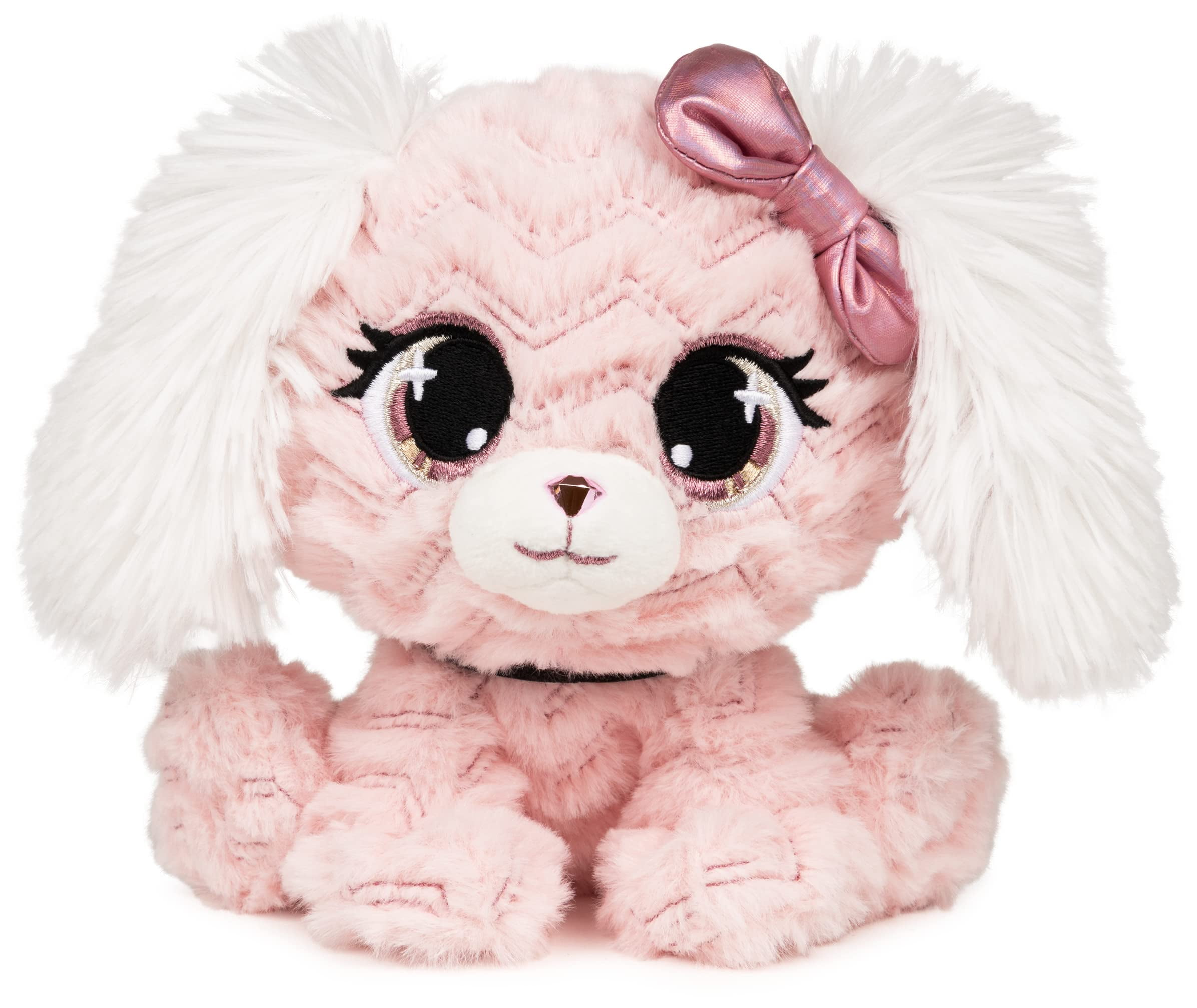 P.Lushes Pets Gem Stars Fox Stuffed Animal - Scarlett Smooches, 6" White & Red Plush With Gemstone Nose