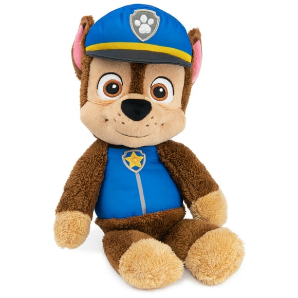 GUND PAW Patrol Official Chase Take Along Buddy Plush Toy, Premium Stuffed Animal for Ages 1 & Up, Blue/Brown, 13