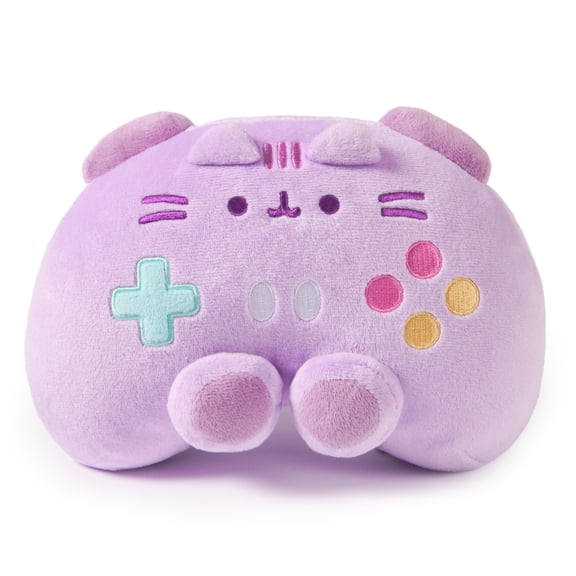 GUND Pusheen Gaming Controller Plush, Squishy Toy, Collectible Plush Toy, Gaming Dcor, Stuffed Animal for Ages 8 and Up, Purple, 7