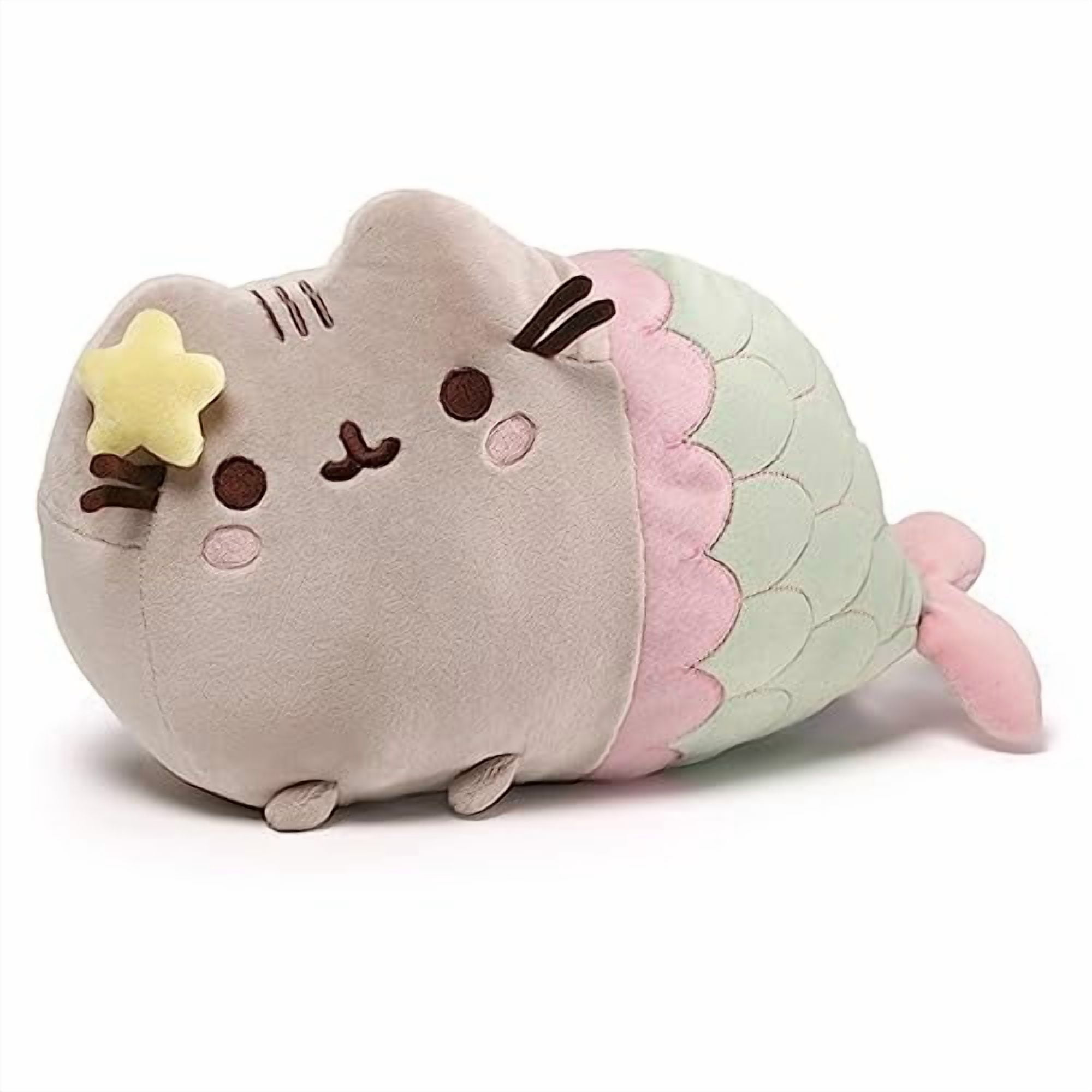 GUND Pusheen Mermaid Pose Plush, 7.25 x 12 Inches