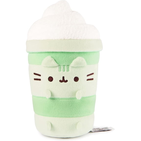 GUND Pusheen Sips Matcha Latte Plush, Matcha Tea, Green, 9.5