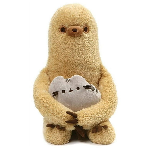 GUND Pusheen with Sloth 13-inch Stuffed Animal Plush Set