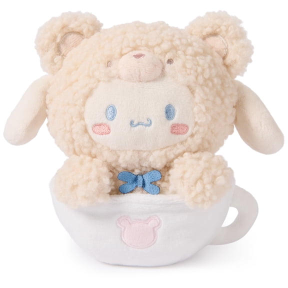 GUND Sanrio Official Hello Kitty and Friends Cinnamoroll Caf Latte Teddy Bear Plush, Collectible Plush Toy, Stuffed Animal for Ages 1 and Up, 6