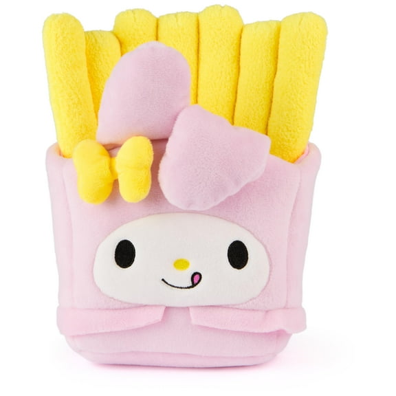 Gund Sanrio Official Hello Kitty and Friends My Melody French Fries Plush, Collectible Plush Toy, Stuffed Animal for Ages 1 and Up, Pink/Yellow, 8