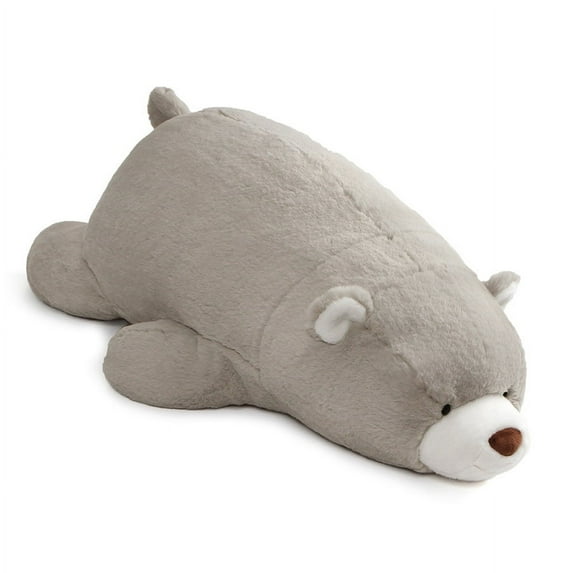GUND Snuffles Laying Down Stuffed Animal Plush Teddy Bear, Gray, 27"
