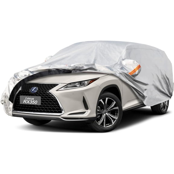 GUNHYI 6 Layers SUV Car Cover Custom Fit Lexus RX350 (2015-2023) Waterproof All Weather, Heavy Duty Outdoor Snow Sun Rain Uv Protection