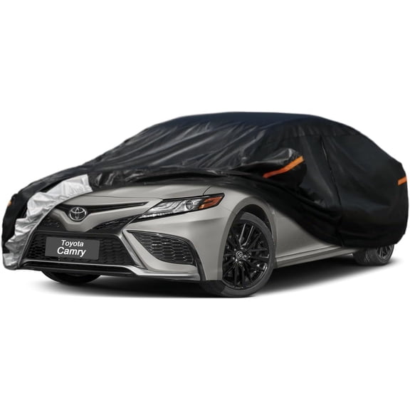 GUNHYI 7 Layers Car Cover Custom Fit Toyota Camry (1991-2023) Waterproof All Weather, Heavy Duty Outdoor Snow Sun Rain Uv Protection