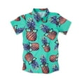 thumbnail image 1 of GUNIA Boys Hawaiian Shirt Short Sleeve Casual Button Down Kids Beach Vacation Shirts Tropical Summer Tops 4-14 Years Sky Blue, 1 of 2