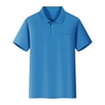 thumbnail image 1 of GUNIA Boys Polo Shirts Short Sleeve Solid Color Casual Button Down School Uniform Shirt Golf Shirts For Boys Youth Kids 4-12 Years Dark Blue, 1 of 2