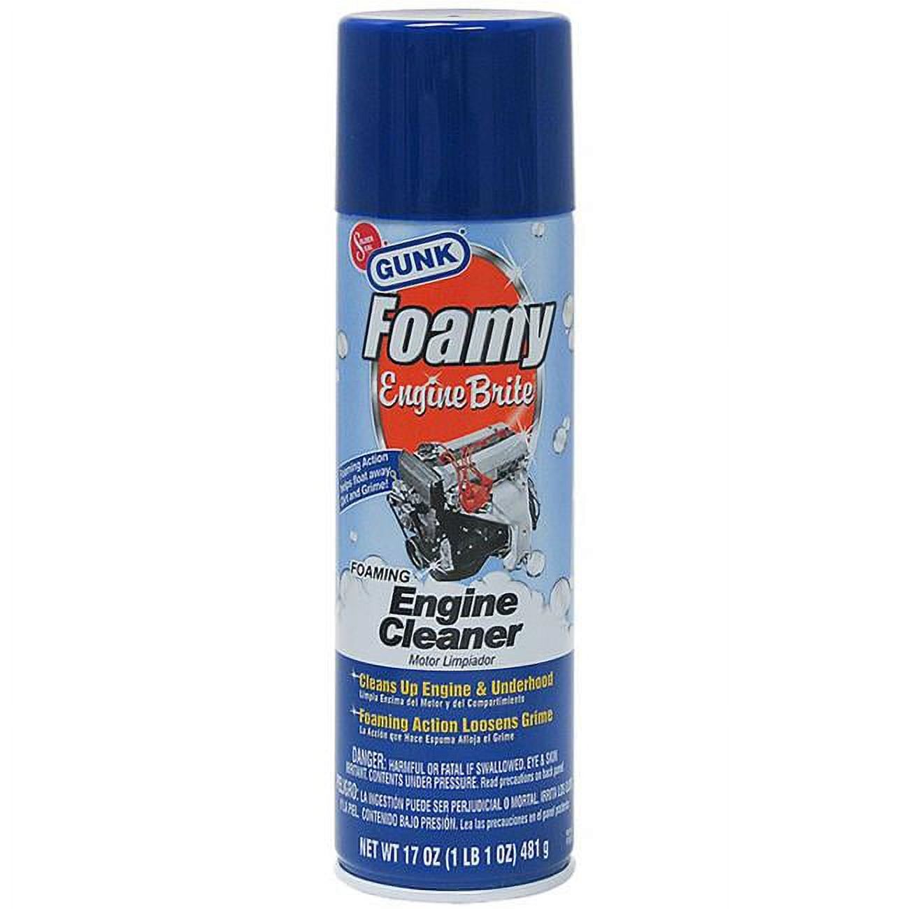 GUNK Low VOC Foamy Engine Cleaner and Degreaser, 17 oz Aerosol - image 1 of 4