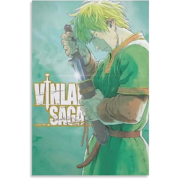 GUNKY Vinland Saga Anime Poster Posters Art Print Wall Photo Paint Poster Hanging Picture Family Bedroom Decor Gift 16x24inch(40x60cm)