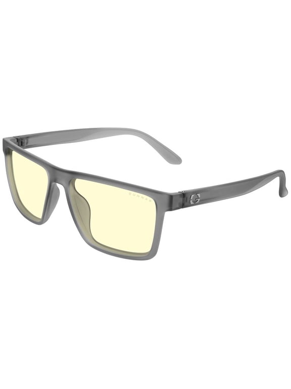 Blue Light Computer and Gaming Glasses - Solo Smoke Frame with Amber Lens