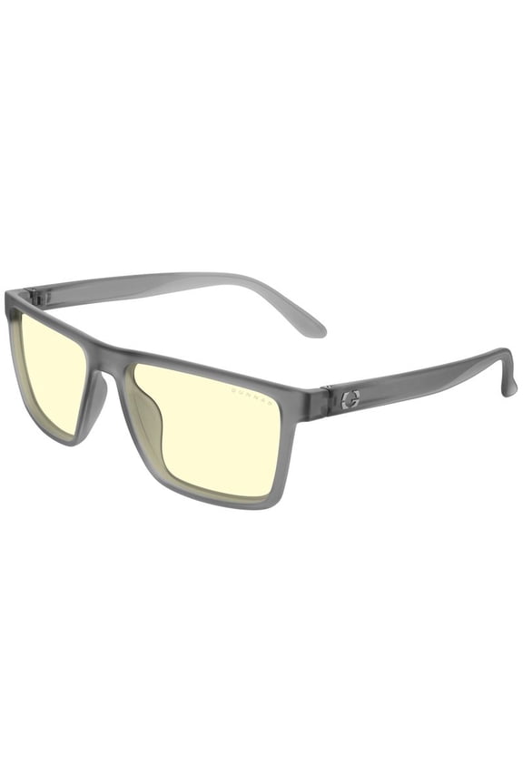 Blue Light Computer and Gaming Glasses - Solo Smoke Frame with Amber Lens