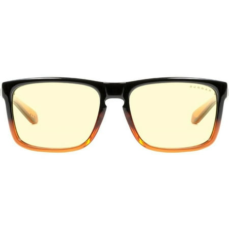 GUNNAR Gaming & Computer Glasses, Intercept 24k, Dark Ale, Amber Tint