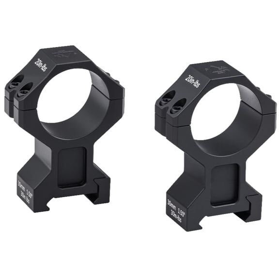GUNNR Gulltoppr 30mm Riflescope Rings, 1.5in, Black