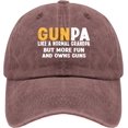 GUNPA Like A Normal Grandpa But More Fun and Owns Guns Hat Men with
