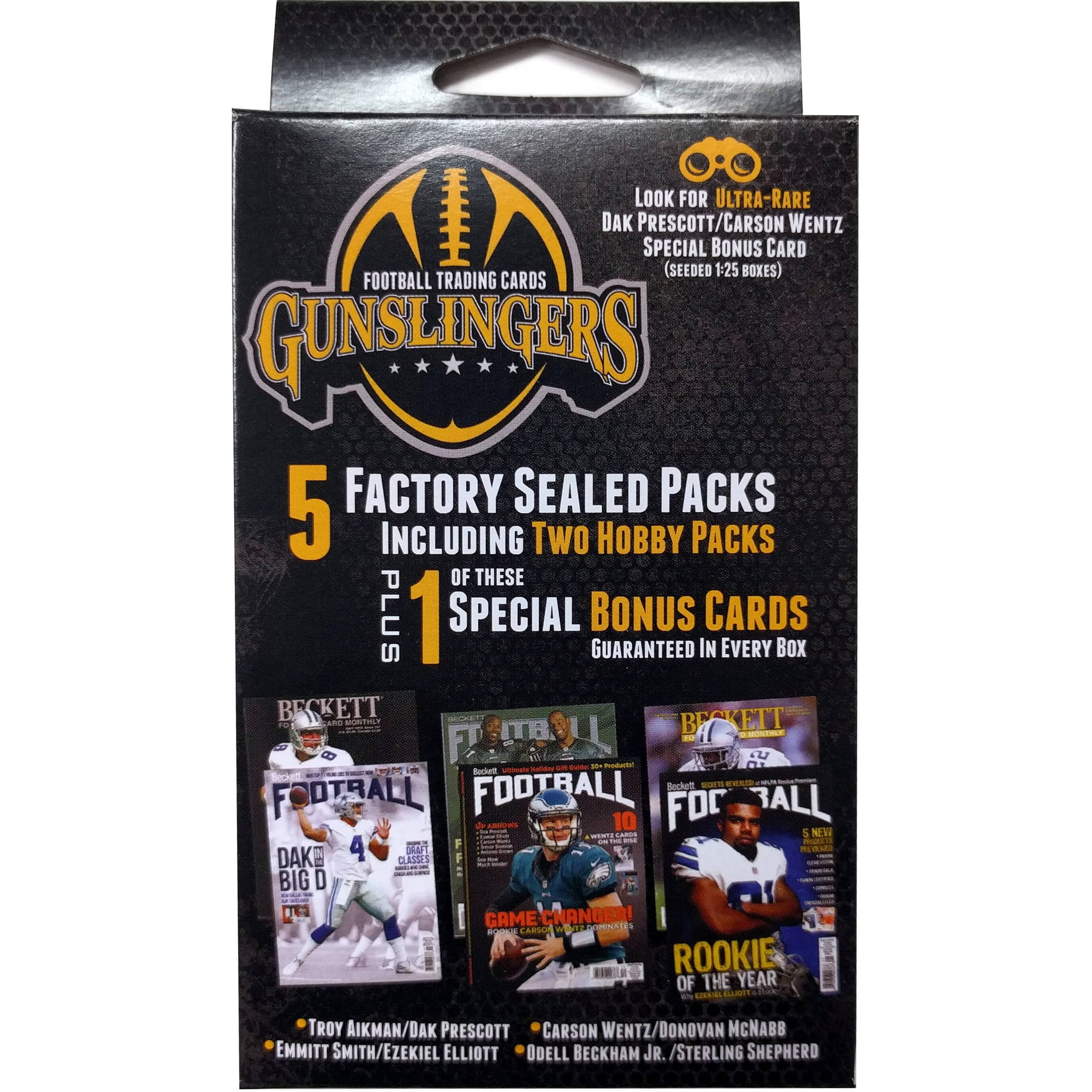 GUNSLINGERS 5PK DUAL CARD FOOTBALL HANGER BOX