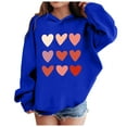 thumbnail image 1 of GUOBIOZIY Boys Girls Oversized Hoodies Kids Fashion Hooded Sweatshirts with Pockets (Blue,5-6 Y), 1 of 4