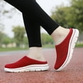 thumbnail image 1 of GUOBIOZIY Man's Women's Mules Slip on Sneakers Flats Platform Lightweight Breathable Non-Slip Walking Shoes（Brick Red,9）, 1 of 7