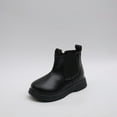 thumbnail image 1 of GUOBIOZIY Girls Ankle Boots Kids Side Zipper Low Heels Booties for Toddler Little Kid/Big Kid Black,4.5-5 Y, 1 of 6