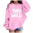 thumbnail image 1 of GUOBIOZIY Oversized Graphic Hoodies for Teen Girl Cute Y2k Letter Flower Pullover Tops Sweatshirts (Pink,5-6 Y), 1 of 4