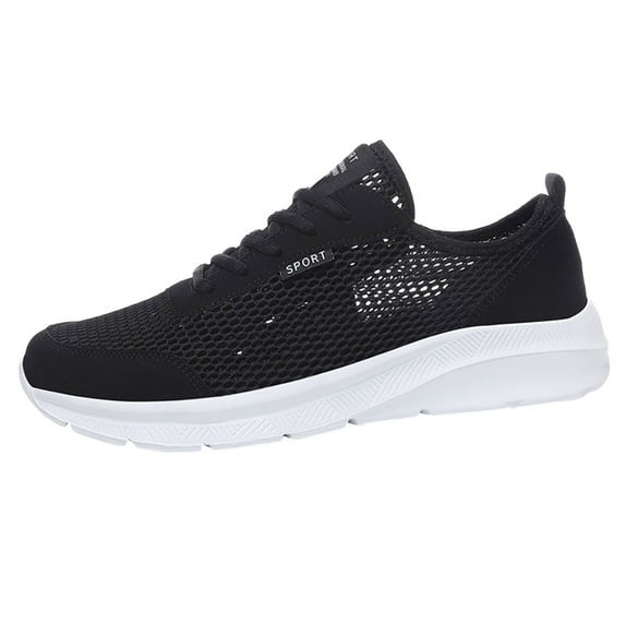 GUOBIOZIY Running Shoes Fashion Walking Hiking Sneakers for Men Tennis Training Shoe Outdoor Sneaker Mens Casual Workout Footwear(White,8.5)