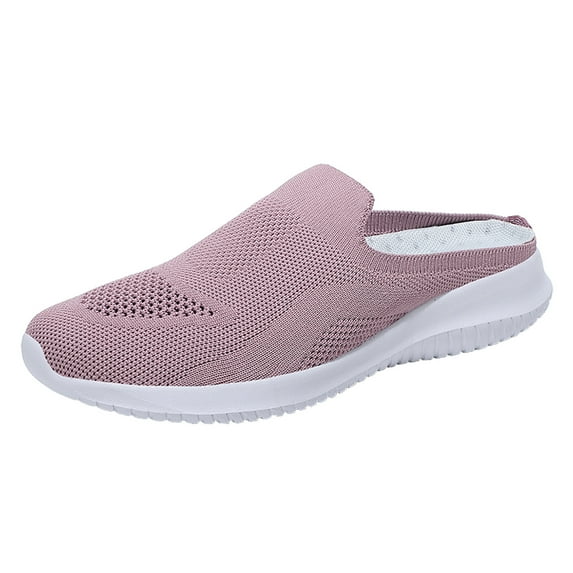 GUOBIOZIY Soft Mules Shoe Lightweight Garden Clogs Beach Shoes for Women(Pink,7.5)