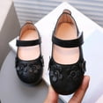 thumbnail image 1 of GUOBIOZIY Toddler Dress Shoes Flower Girl Shoes for Wedding Party Cute Toddler Mary Jane Shoes Flat for Walking (Black,5.5-6 Y), 1 of 5