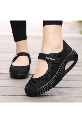 Sneakers for Womens Running Shoes Lightweight Women Sneakers Cushion Walking Tennis Shoes for Women(Black,8)