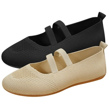 GUOBIOZIY Walking Shoes Womens Walking Shoes Slip on Comfortable Women Sneakers with Elastic Strap(Beige,7.5)