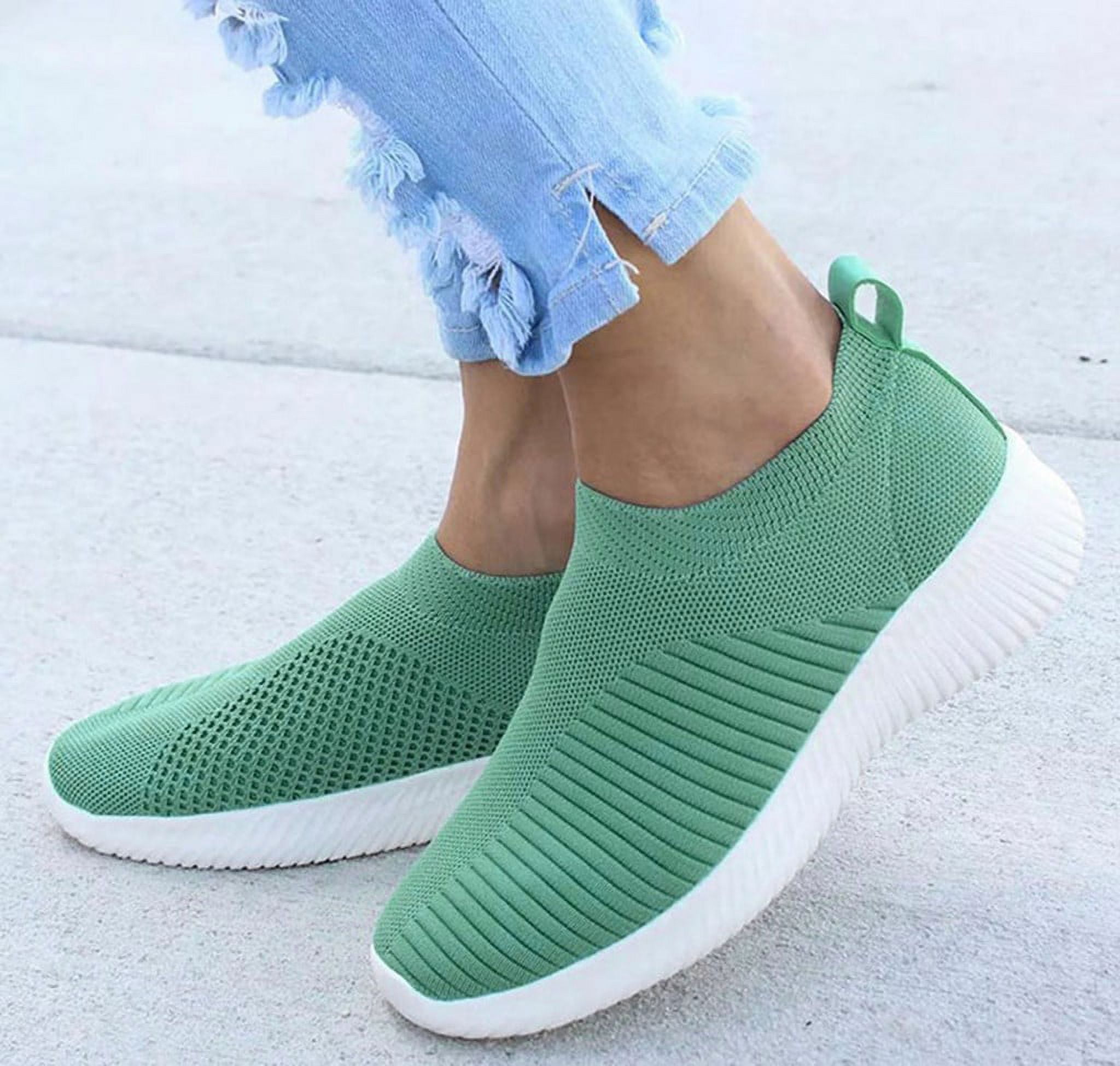 Womens Trainers Green Slip On Trainers Womens Tom Tailor Green