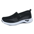 thumbnail image 1 of GUOBIOZIY Women Sneakers Mesh Walking Sock Shoes Breathable Comfort Athletic Shoes Slip on Shoes for Women(Black,6.5), 1 of 7