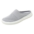 thumbnail image 1 of GUOBIOZIY Womens Backless Sneakers Mesh Slip-on Mule Shoes Breathable Slippers(Grey,7), 1 of 1