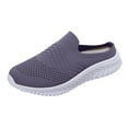 thumbnail image 1 of GUOBIOZIY Womens Backless Mules Sneakers Mesh Slip on Shoes Summer Casual Walking Shoes(Purple,9), 1 of 1