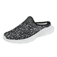thumbnail image 1 of GUOBIOZIY Womens Open Back Sneakers Non Slip Comfort Shoes Backless Slip On Sneakers(Black,7), 1 of 1